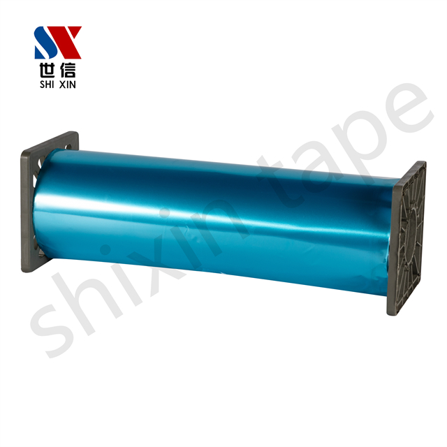 Heat seal aluminum foil tape Blue PVC layer