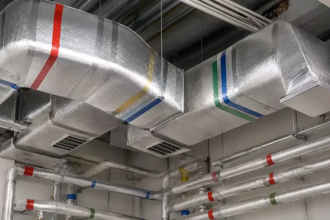 Colored aluminum foil tape application image